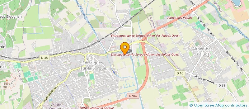 localisation de l'entreprise ASSOCIATION MIND THE GAP  ENTRAIGUES-SUR-LA-SORGUE