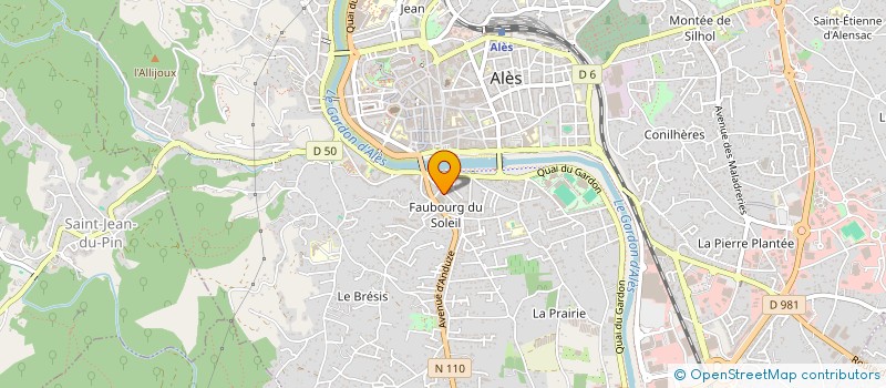 localisation de l'entreprise ASSOCIATION MINDSETDOGS - EDUCATION, PREVENTION ET BIEN ETRE CANIN  ALES