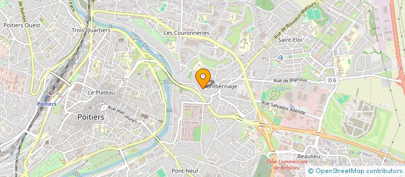 localisation de l'entreprise ASSOCIATION MINUIT ET DEMI à POITIERS