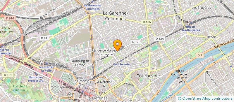 localisation de l'entreprise ASSOCIATION MIRA à COURBEVOIE