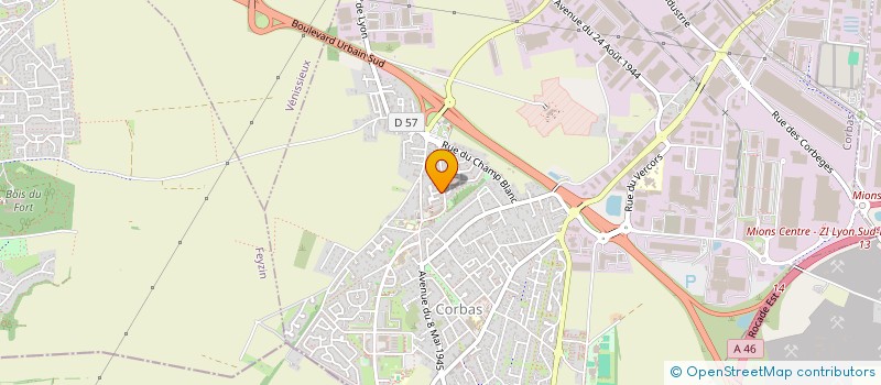 localisation de l'entreprise ASSOCIATION MISIQUE ET ETUDIANTS à CORBAS