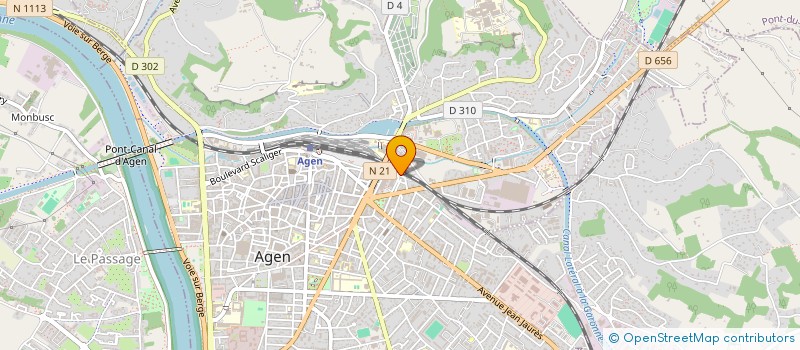 localisation de l'entreprise ASSOCIATION MISP  AGEN