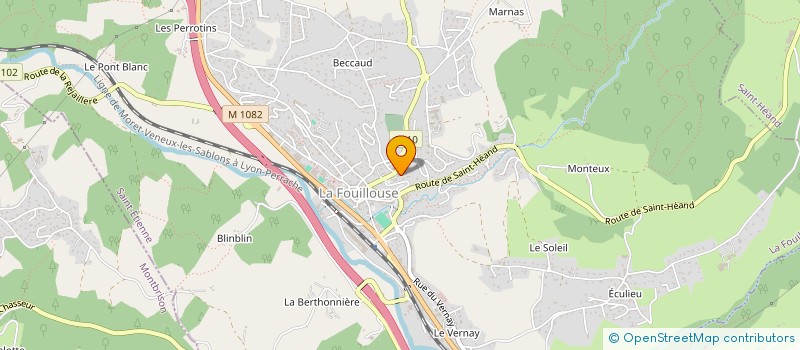 localisation de l'entreprise ASSOCIATION MISS EXCELLENCE LOIRE FOREZ  LA FOUILLOUSE