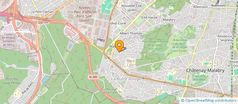 localisation de l'entreprise ASSOCIATION MISSION ET JEUNESS à CHATENAY-MALABRY