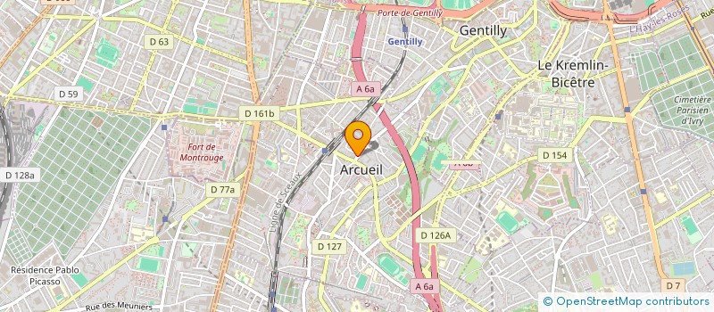 localisation de l'entreprise ASSOCIATION MISSION EUROPE  ARCUEIL