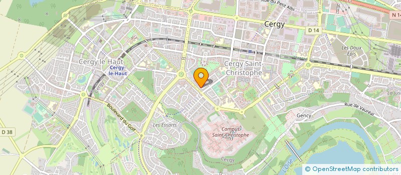 localisation de l'entreprise ASSOCIATION MISSION EVANGELIQUE METHODISTE LIBRE DE FRANCE - AFFILIEE A FREE METHODIST CHURCH AFMC  SAINT-OUEN-L'AUMONE