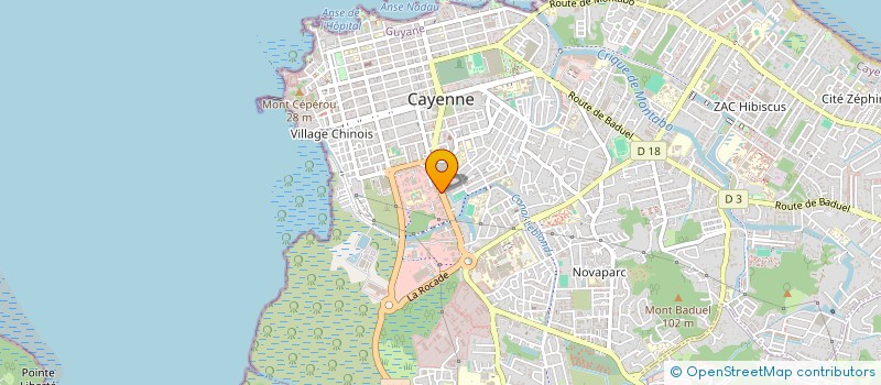 localisation de l'entreprise ASSOCIATION MISSIONNAIRE ET D'ENTRAIDE LES 7 DONS DE DIEU  CAYENNE