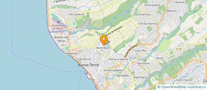 localisation de l'entreprise ASSOCIATION MIZIK KREOL  BASSE-TERRE