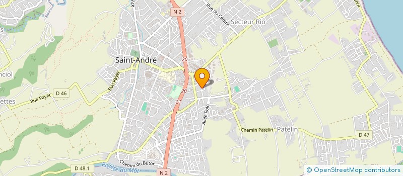 localisation de l'entreprise ASSOCIATION MIZIK URBAINES 974 à SAINT-ANDRE