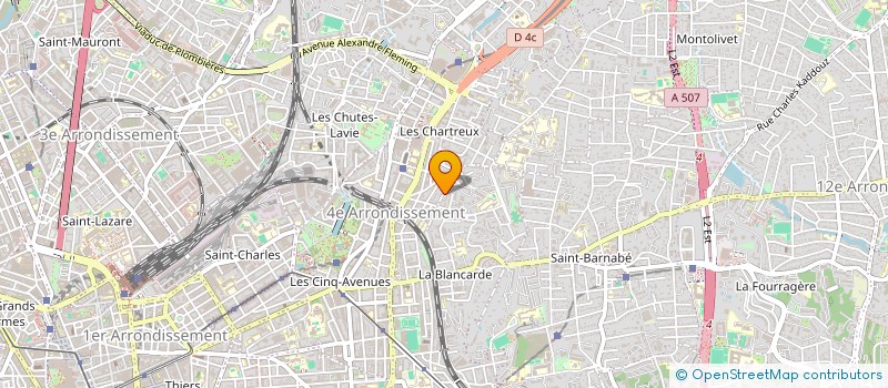 localisation de l'entreprise ASSOCIATION MLP  MARSEILLE