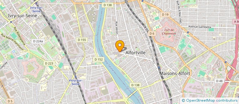 localisation de l'entreprise ASSOCIATION MM FORMATION  ALFORTVILLE