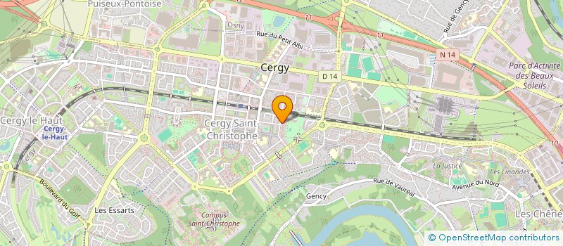 localisation de l'entreprise ASSOCIATION MOB EMPLOI à CERGY