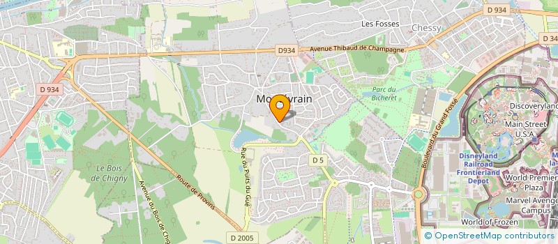 localisation de l'entreprise ASSOCIATION MOBILITY4US  MONTEVRAIN