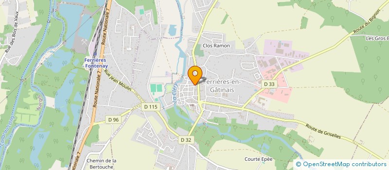 localisation de l'entreprise ASSOCIATION MOBILITZE INSERTION (A.M.I) à FERRIERES-EN-GATINAIS