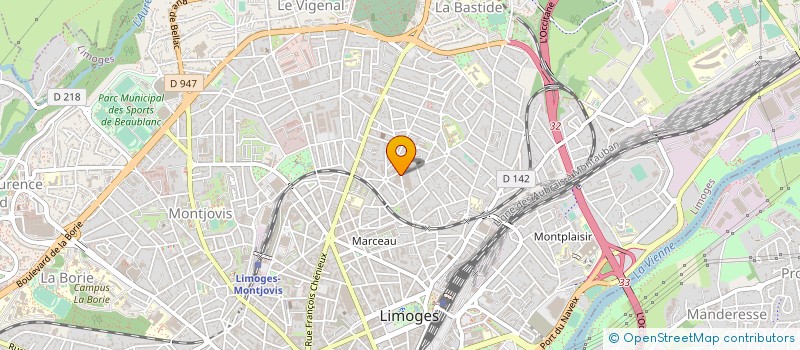 localisation de l'entreprise ASSOCIATION MODERN'GROOVE à LIMOGES