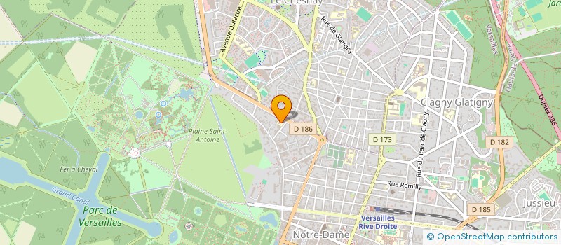 localisation de l'entreprise ASSOCIATION MODULE 8 à VERSAILLES