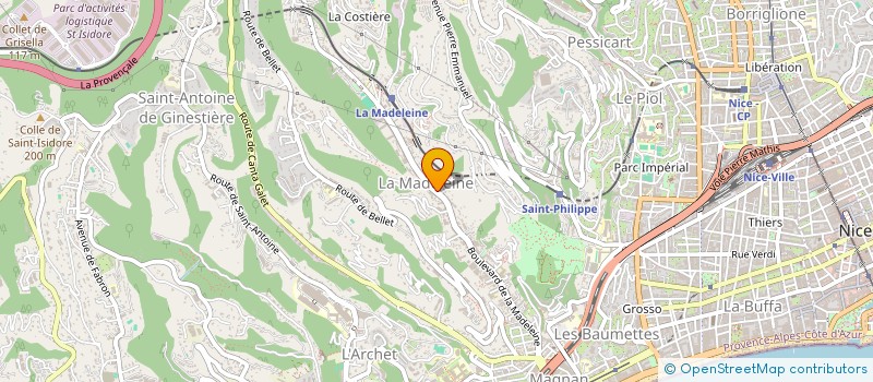 localisation de l'entreprise ASSOCIATION MOINAMA à NICE