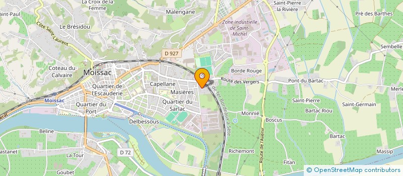 localisation de l'entreprise ASSOCIATION MOISSAC INSERTION à MOISSAC