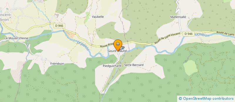 localisation de l'entreprise ASSOCIATION MOKSHA YOGA à SAINT-VINCENT-SUR-JABRON
