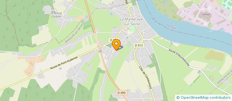 localisation de l'entreprise ASSOCIATION  MON VILLAGE  ARELAUNE-EN-SEINE