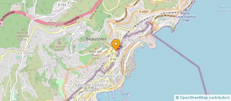 localisation de l'entreprise ASSOCIATION MONACO LIVER DISORDER - M.L.D à BEAUSOLEIL