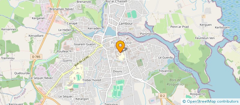 localisation de l'entreprise ASSOCIATION MONASTERE DES AUGUSTINES à PONT-L'ABBE