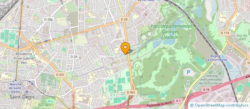 localisation de l'entreprise ASSOCIATION MONDE - ECO à SAINT-DENIS