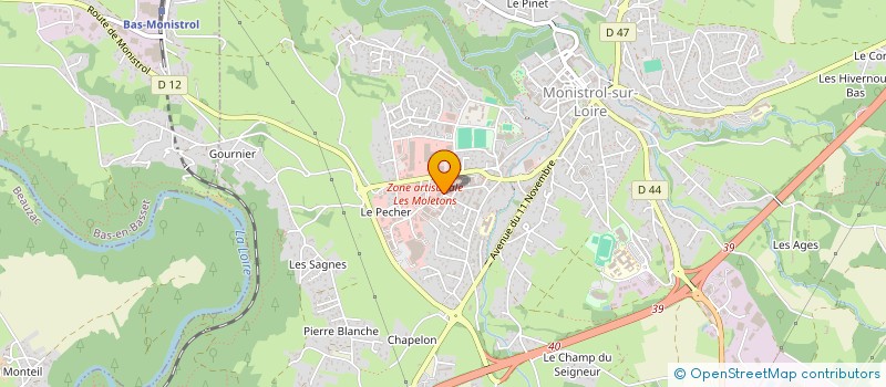 localisation de l'entreprise ASSOCIATION MONISTROL A'TOUT (AMAT)  MONISTROL-SUR-LOIRE