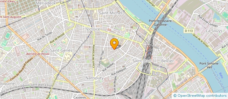 localisation de l'entreprise ASSOCIATION MONOQUINI  BORDEAUX