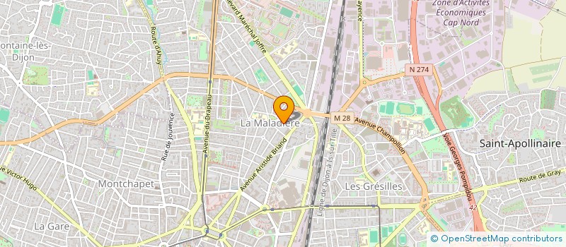 localisation de l'entreprise ASSOCIATION MONSEIGNEUR TATTEVIN à DIJON