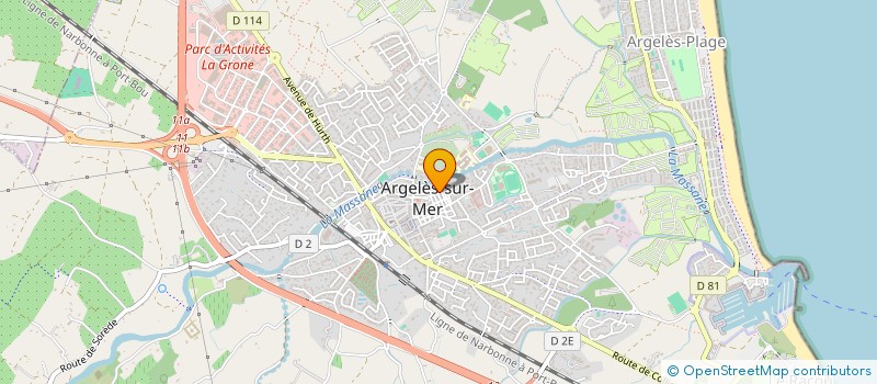 localisation de l'entreprise ASSOCIATION MONTAGNE VERTE  ARGELES-SUR-MER