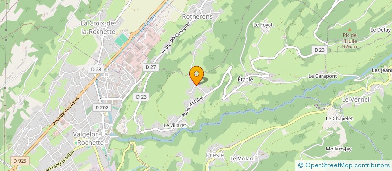 localisation de l'entreprise ASSOCIATION MONTAGNES, NATURE ET HOMMES - SEJOURS à LE PONTET