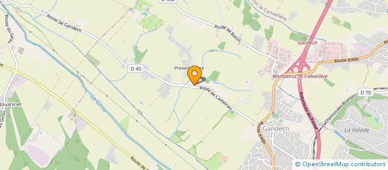 localisation de l'entreprise ASSOCIATION MONTASTRUCOISE D'ACCOMPAGNEMENT AUX FAMILLES  MONTASTRUC LA CONSEILLERE