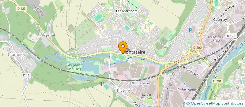 localisation de l'entreprise ASSOCIATION MONTATAIRE BASKET BALL  MONTATAIRE