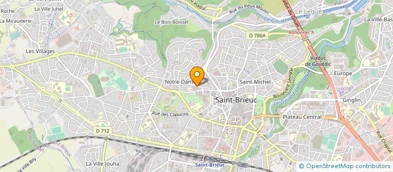 localisation de l'entreprise ASSOCIATION MONTBAREIL à SAINT-BRIEUC