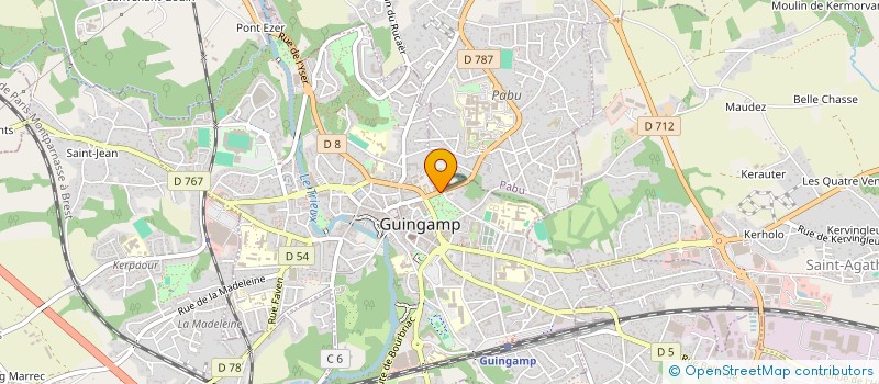 localisation de l'entreprise ASSOCIATION MONTBAREIL à GUINGAMP