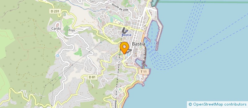 localisation de l'entreprise ASSOCIATION MONTEPIANO à BASTIA