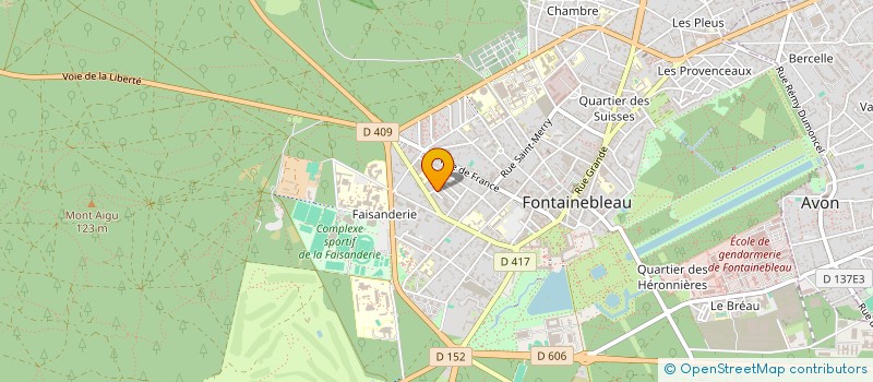 localisation de l'entreprise ASSOCIATION MONTESSORI DE SEINE ET MARNE à FONTAINEBLEAU