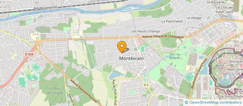 localisation de l'entreprise ASSOCIATION MONTEVRAIN IMAGE  MONTEVRAIN