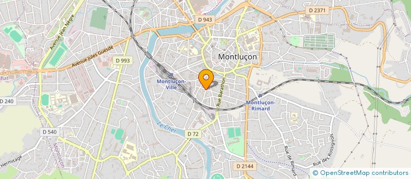 localisation de l'entreprise ASSOCIATION MONTLUCONNAISE POUR LE DON DU SANG BENEVOLE à MONTLUCON