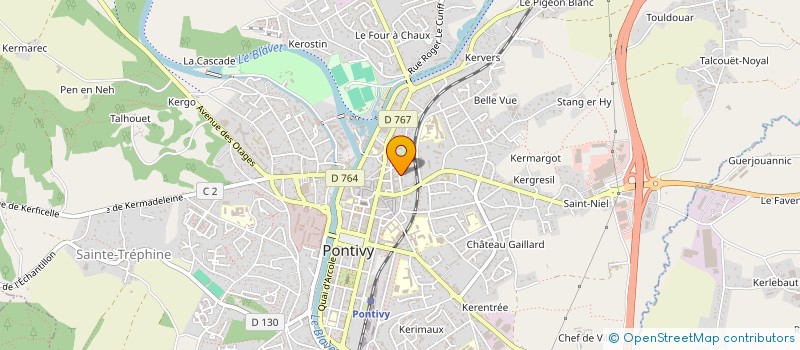 localisation de l'entreprise ASSOCIATION MORBIHANNAISE D'INSERTION SOCIALE ET PROFESSIONNELLE à PONTIVY