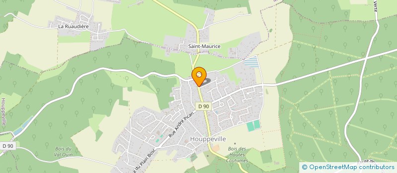 localisation de l'entreprise ASSOCIATION MORGANE  HOUPPEVILLE