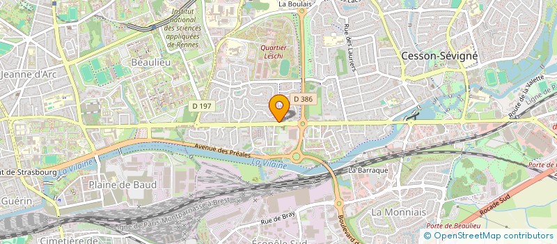 localisation de l'entreprise ASSOCIATION MORIS ORKESTRA  CESSON-SEVIGNE