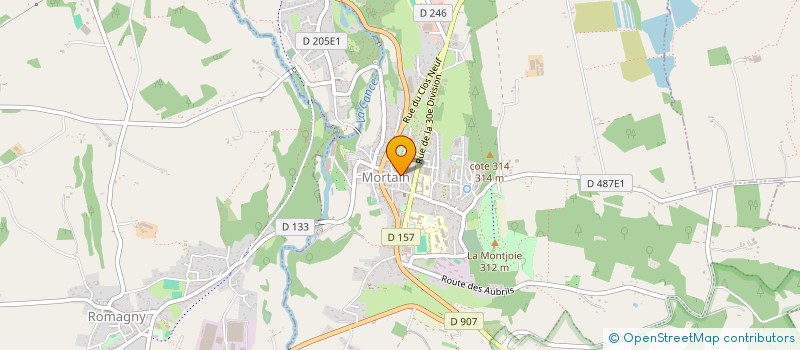 localisation de l'entreprise ASSOCIATION MORTAINAISE D'ACCUEIL ET D'AIDE AUX REFUGIES à MORTAIN-BOCAGE