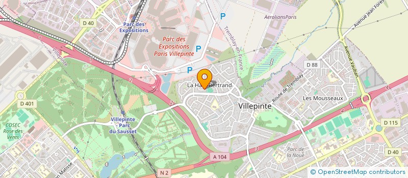 localisation de l'entreprise ASSOCIATION MOSAIQUE VILLEPINTOISE à VILLEPINTE