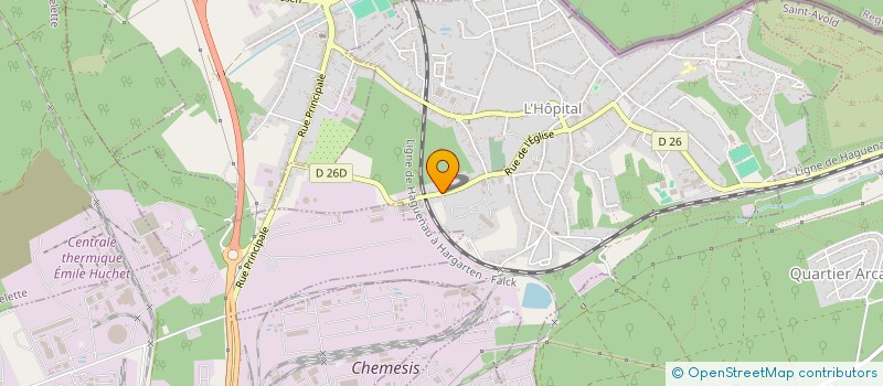 localisation de l'entreprise ASSOCIATION MOSELLANE POUR L'INTEGRATION DES PEUPLES MEDITERRANEENS  L'HOPITAL