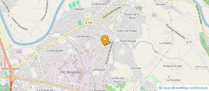 localisation de l'entreprise ASSOCIATION MOT Z'A HIC à SAINT-JUERY