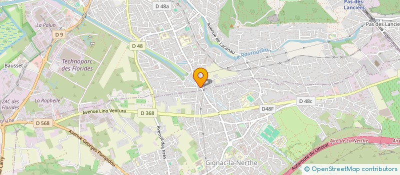 localisation de l'entreprise ASSOCIATION MOTO CLUB DE L ESTEOU  MARIGNANE
