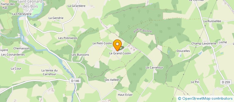 localisation de l'entreprise ASSOCIATION MOTO-CLUB DE SAINT LEONARD DES BOIS  SAINT-LEONARD-DES-BOIS