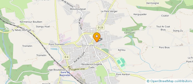 localisation de l'entreprise ASSOCIATION MOTO CLUB LES CELTES à BANNALEC